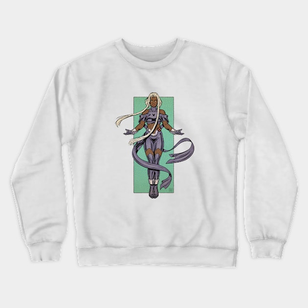 Goddess – 1996 Purple Crewneck Sweatshirt by mrkstwd